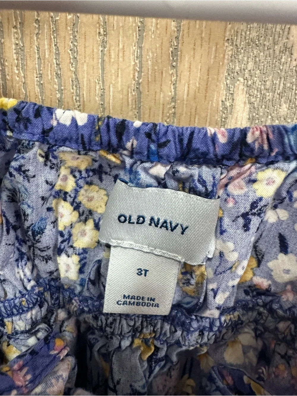 Old Navy Blue Floral Dress 3T
